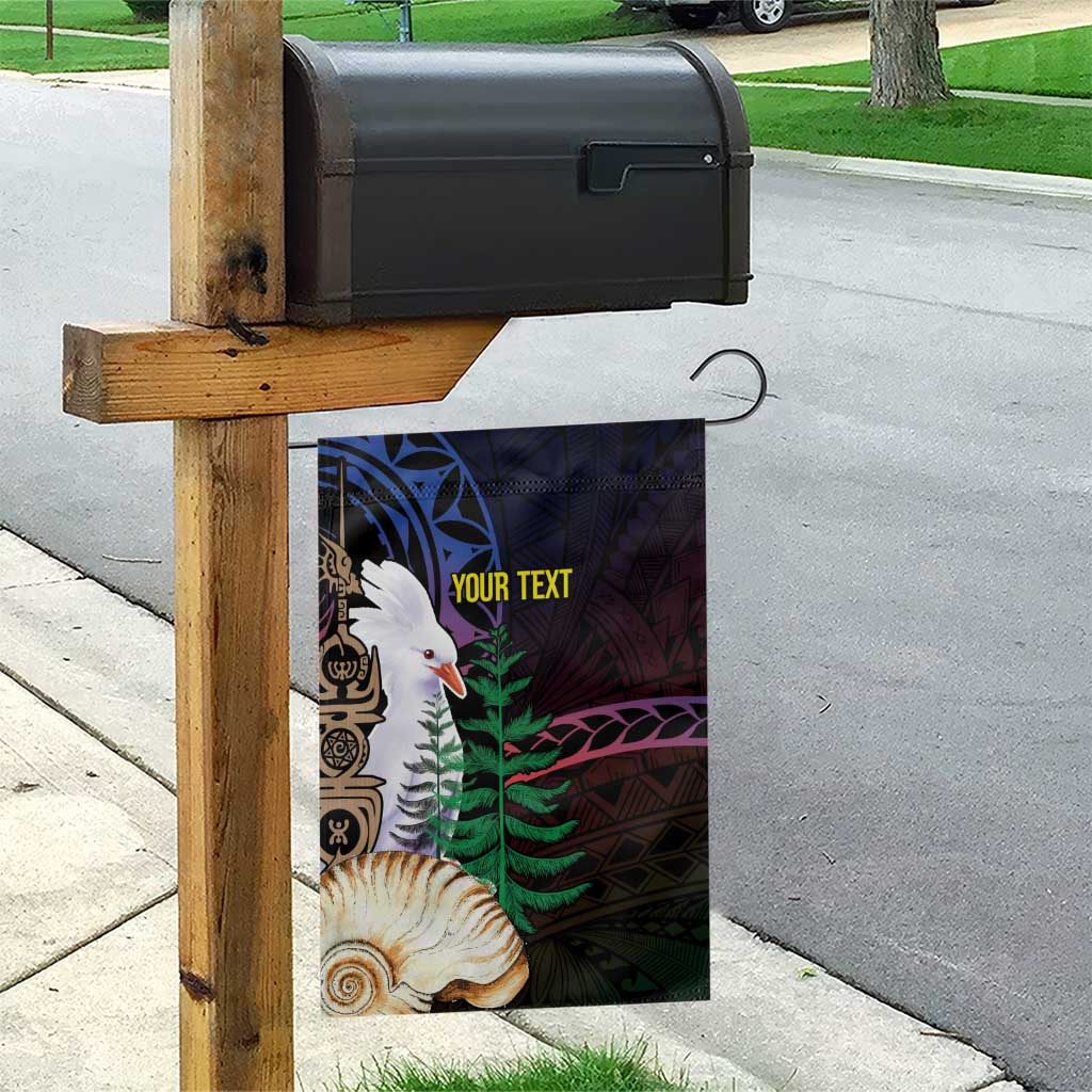 New Caledonia Kanaky Personalized Garden Flag Kagu Bird Emblem - Polynesian Pride