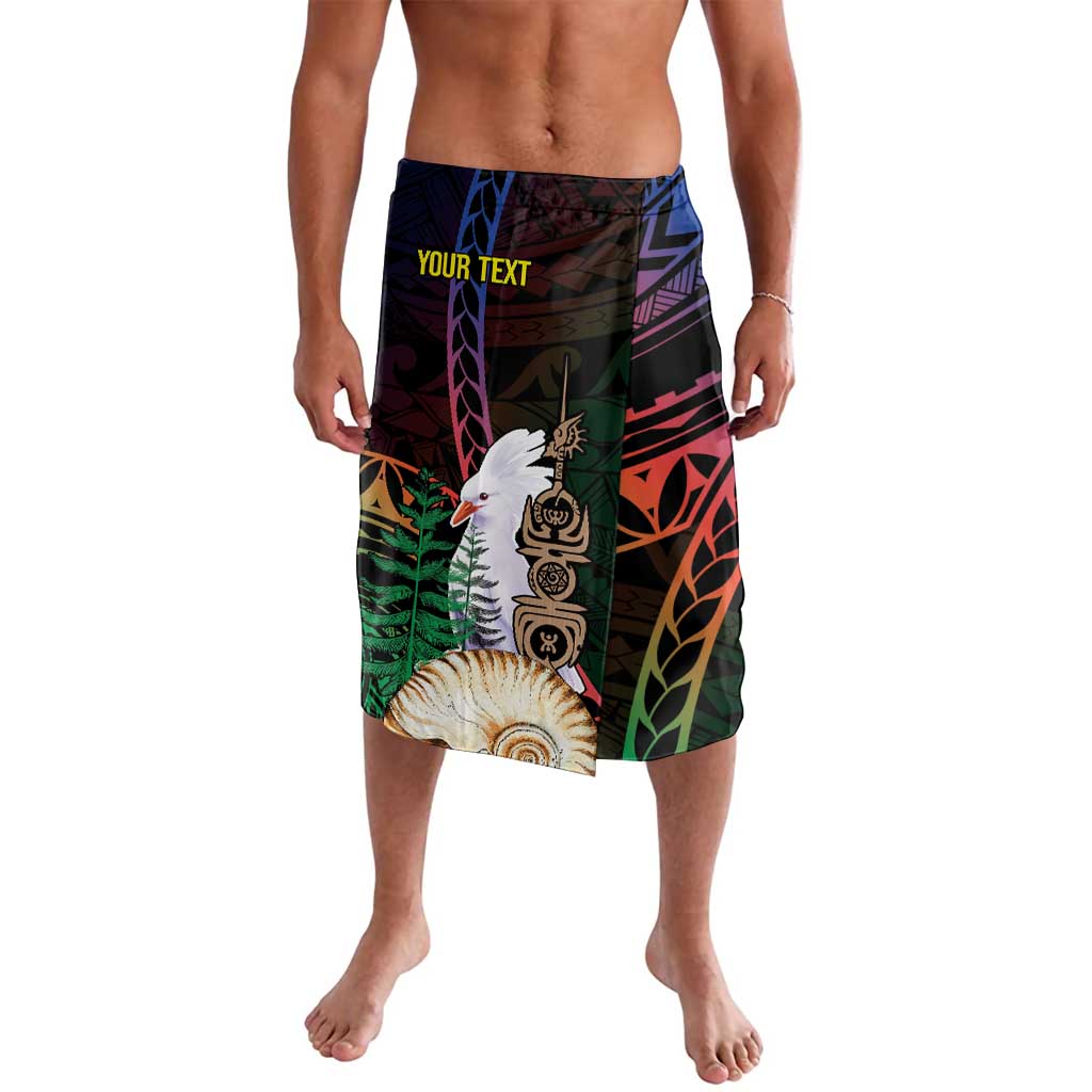 New Caledonia Kanaky Personalized Lavalava Kagu Bird Emblem - Polynesian Pride
