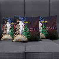 New Caledonia Kanaky Personalized Pillow Cover Kagu Bird Emblem - Polynesian Pride