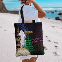 New Caledonia Kanaky Personalized Tote Bag Kagu Bird Emblem - Polynesian Pride