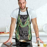 Hawai'i Paniolo Maile Twisted Lei Apron Obsidian Black