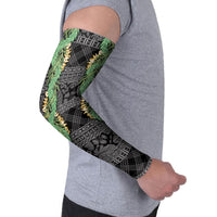 Hawai'i Paniolo Maile Twisted Lei Arm Sleeves Obsidian Black