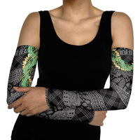Hawai'i Paniolo Maile Twisted Lei Arm Sleeves Obsidian Black
