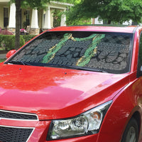 Hawai'i Paniolo Maile Twisted Lei Auto Sun Shade Obsidian Black