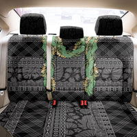 Hawai'i Paniolo Maile Twisted Lei Back Car Seat Cover Obsidian Black
