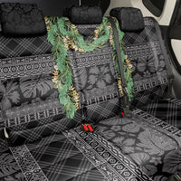Hawai'i Paniolo Maile Twisted Lei Back Car Seat Cover Obsidian Black