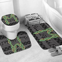 Hawai'i Paniolo Maile Twisted Lei Bathroom Set Obsidian Black