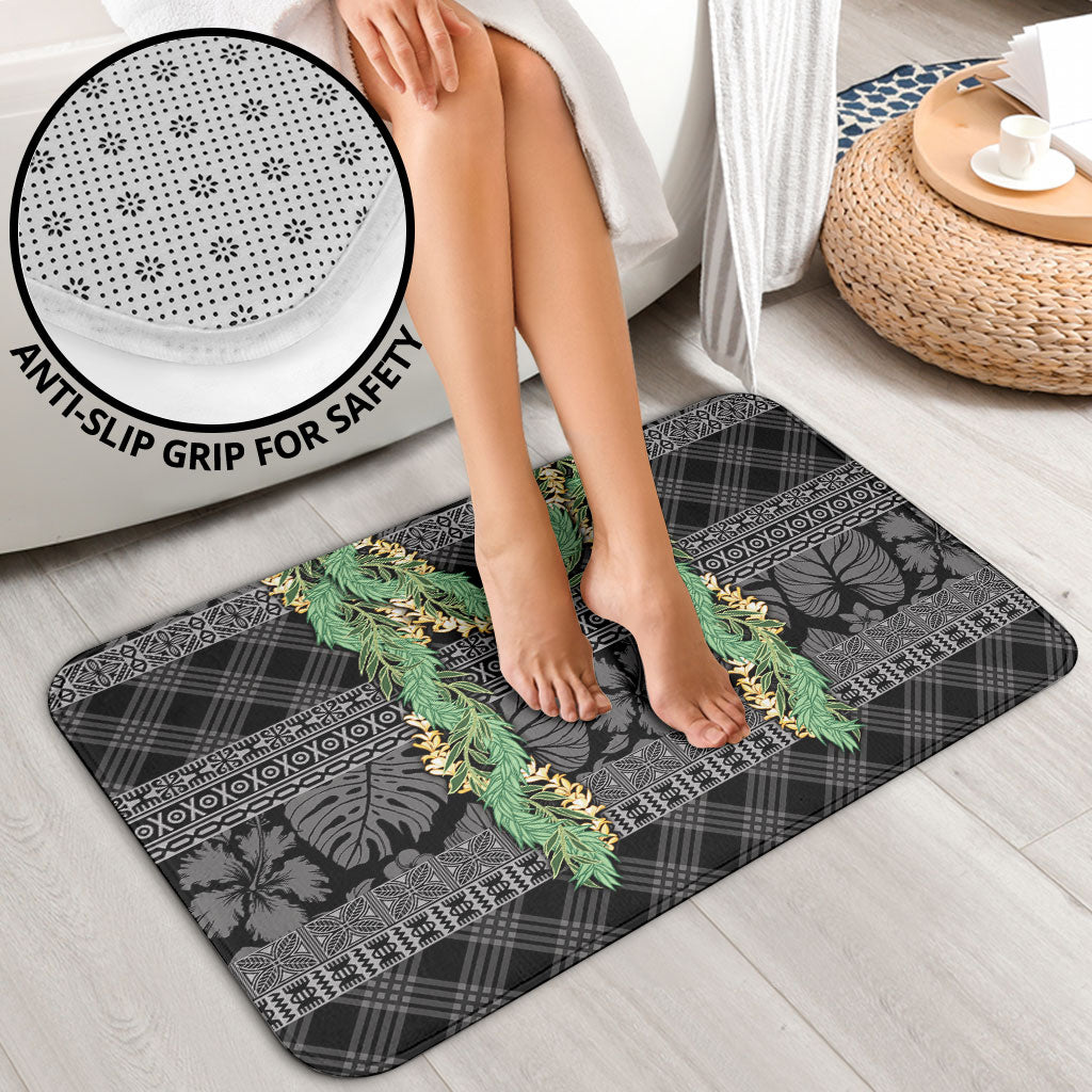 Hawai'i Paniolo Maile Twisted Lei Bathroom Set Obsidian Black