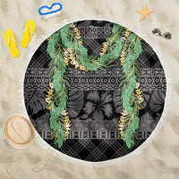 Hawai'i Paniolo Maile Twisted Lei Beach Blanket Obsidian Black