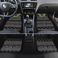 Hawai'i Paniolo Maile Twisted Lei Car Mats Obsidian Black