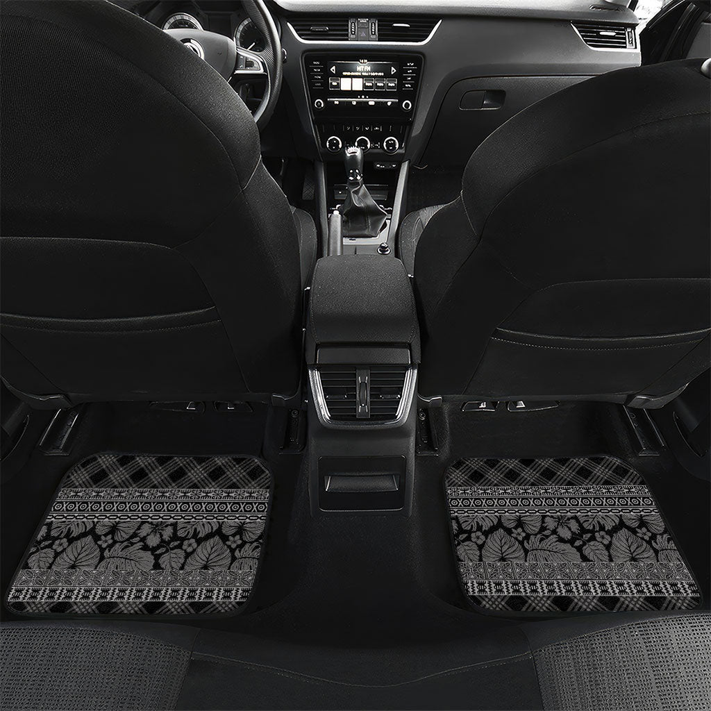 Hawai'i Paniolo Maile Twisted Lei Car Mats Obsidian Black