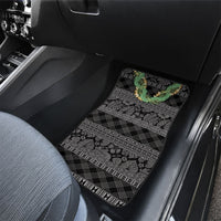 Hawai'i Paniolo Maile Twisted Lei Car Mats Obsidian Black