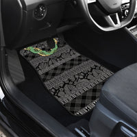 Hawai'i Paniolo Maile Twisted Lei Car Mats Obsidian Black