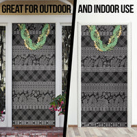 Hawai'i Paniolo Maile Twisted Lei Door Cover Obsidian Black
