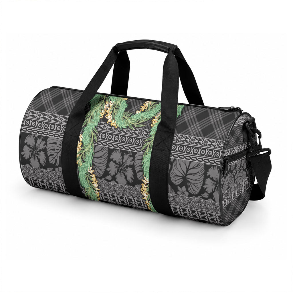 Hawai'i Paniolo Maile Twisted Lei Duffle Bag Obsidian Black