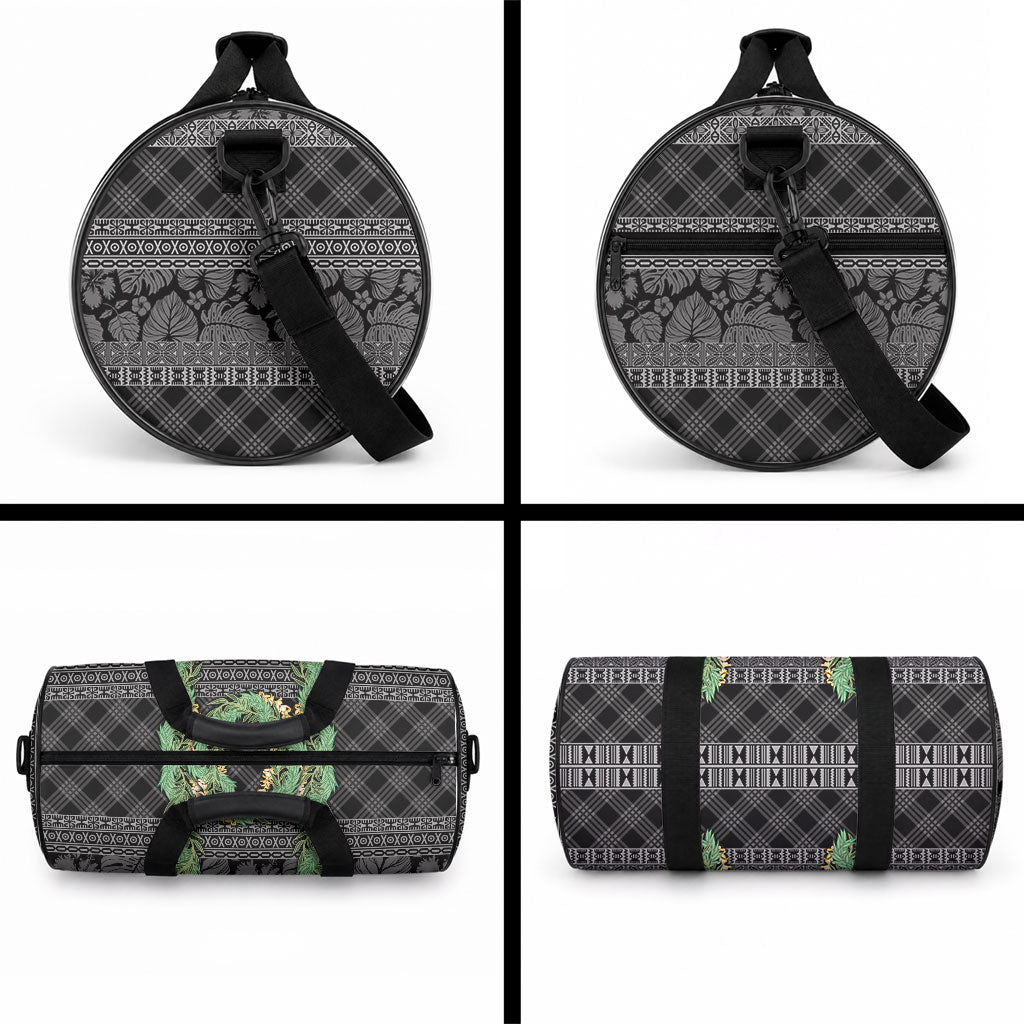 Hawai'i Paniolo Maile Twisted Lei Duffle Bag Obsidian Black