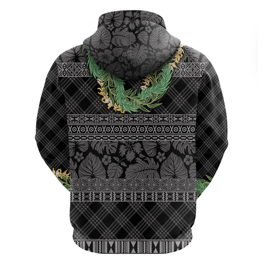 Hawai'i Paniolo Maile Twisted Lei Hoodie Obsidian Black