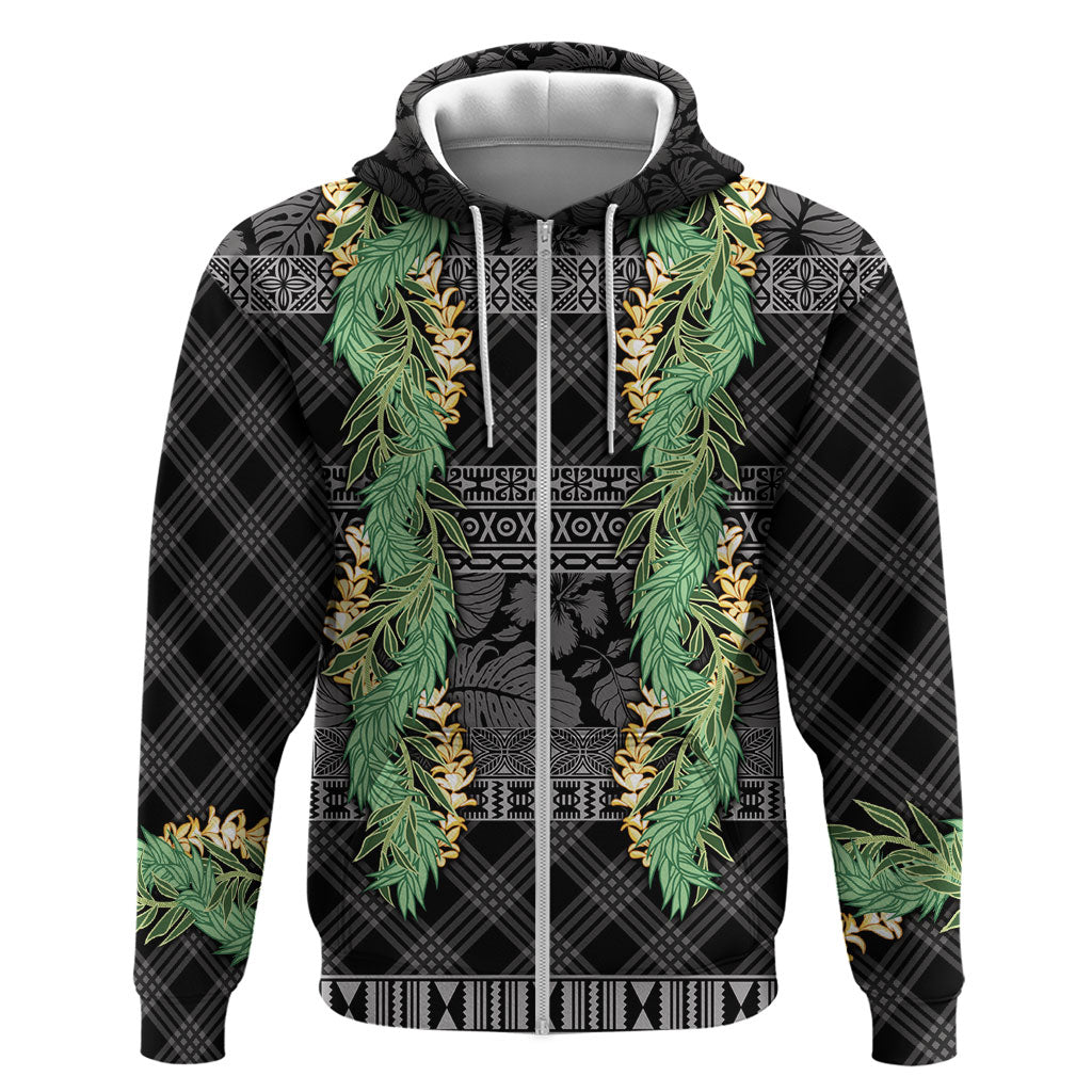 Hawai'i Paniolo Maile Twisted Lei Hoodie Obsidian Black