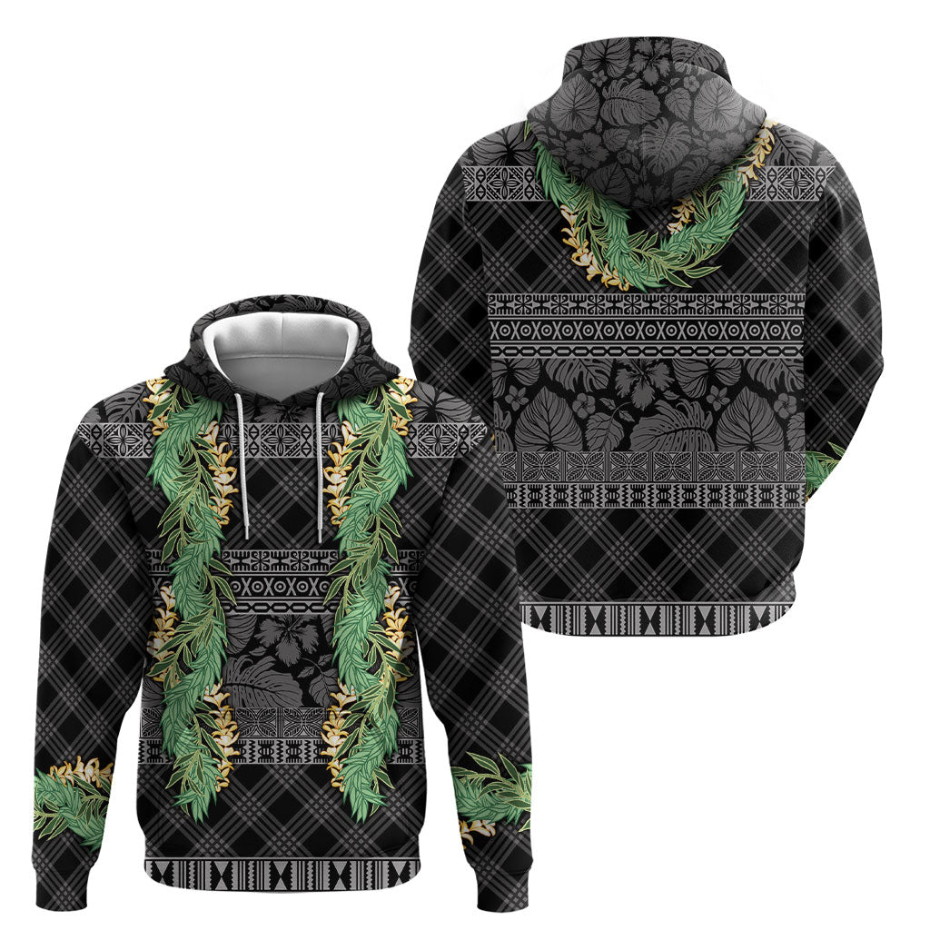 Hawai'i Paniolo Maile Twisted Lei Hoodie Obsidian Black