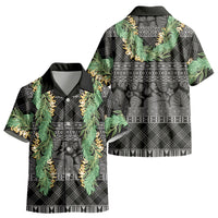 Hawai'i Paniolo Maile Twisted Lei Kid Hawaiian Shirt Obsidian Black