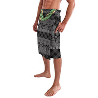 Hawai'i Paniolo Maile Twisted Lei Lavalava Obsidian Black