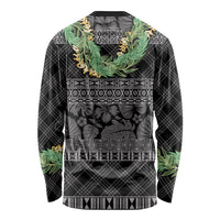Hawai'i Paniolo Maile Twisted Lei Long Sleeve Shirt Obsidian Black