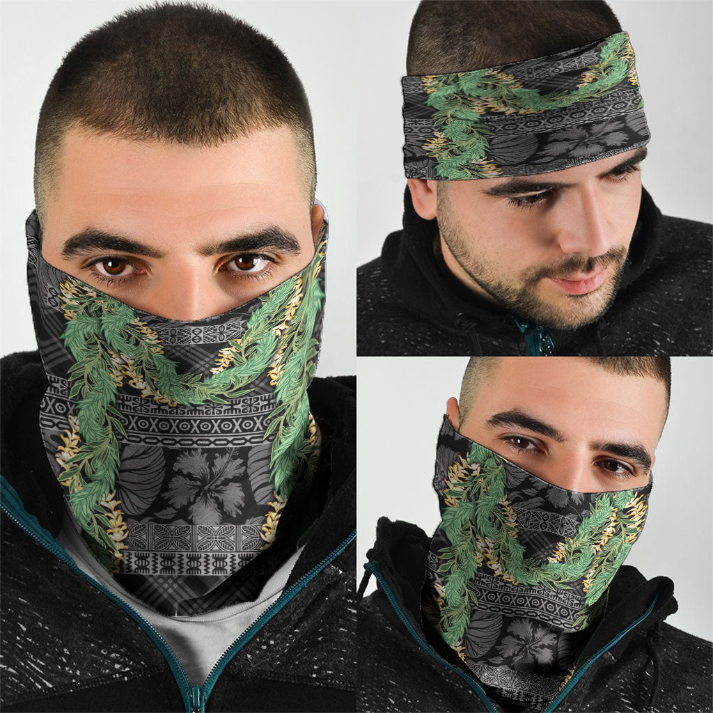 Hawai'i Paniolo Maile Twisted Lei Neck Gaiter Obsidian Black