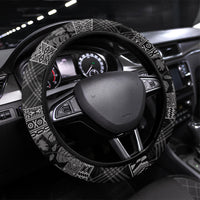 Hawai'i Paniolo Maile Twisted Lei Steering Wheel Cover Obsidian Black
