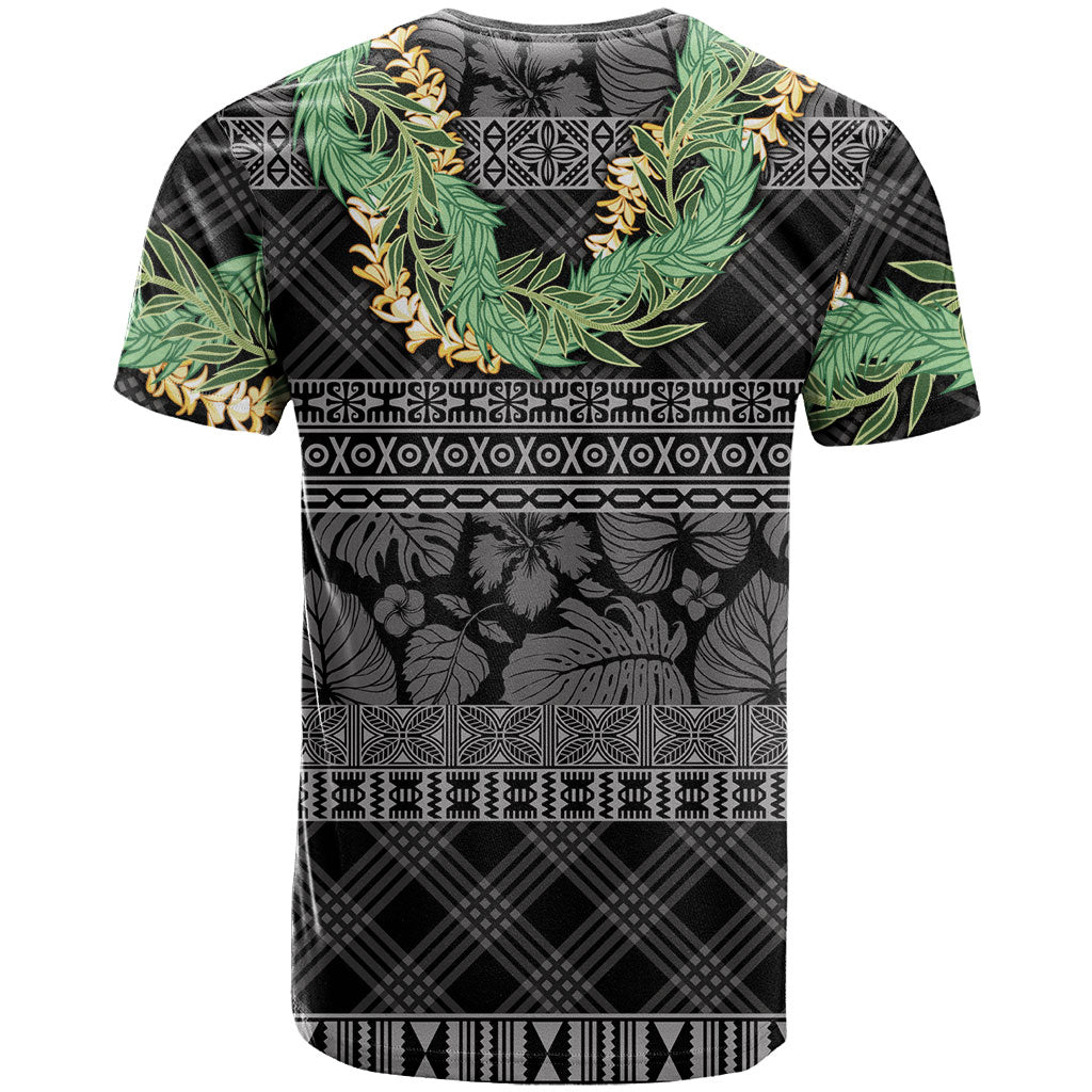 Hawai'i Paniolo Maile Twisted Lei T Shirt Obsidian Black