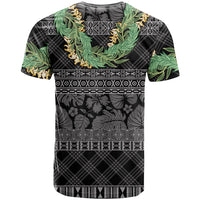 Hawai'i Paniolo Maile Twisted Lei T Shirt Obsidian Black