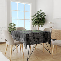 Hawai'i Paniolo Maile Twisted Lei Tablecloth Obsidian Black