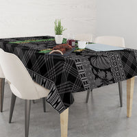 Hawai'i Paniolo Maile Twisted Lei Tablecloth Obsidian Black