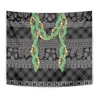 Hawai'i Paniolo Maile Twisted Lei Tapestry Obsidian Black