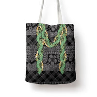Hawai'i Paniolo Maile Twisted Lei Tote Bag Obsidian Black