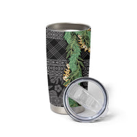 Hawai'i Paniolo Maile Twisted Lei Tumbler Cup Obsidian Black