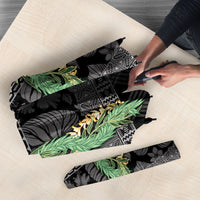 Hawai'i Paniolo Maile Twisted Lei Umbrella Obsidian Black