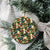 New Zealand Christmas Ceramic Ornament Romantic Tui Birds on Pohutukawa - Ivory - Polynesian Pride
