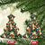 New Zealand Christmas Ceramic Ornament Romantic Tui Birds on Pohutukawa - Ivory - Polynesian Pride