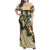 New Zealand Christmas Family Matching Off Shoulder Maxi Dress and Hawaiian Shirt Romantic Tui Birds on Pohutukawa - Ivory - Polynesian Pride