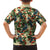 New Zealand Christmas Family Matching Off Shoulder Short Dress and Hawaiian Shirt Romantic Tui Birds on Pohutukawa - Ivory - Polynesian Pride