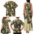New Zealand Christmas Family Matching Tank Maxi Dress and Hawaiian Shirt Romantic Tui Birds on Pohutukawa - Ivory - Polynesian Pride