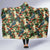 New Zealand Christmas Hooded Blanket Romantic Tui Birds on Pohutukawa - Ivory - Polynesian Pride