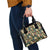 New Zealand Christmas Shoulder Handbag Romantic Tui Birds on Pohutukawa - Ivory - Polynesian Pride