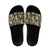 New Zealand Christmas Slide Sandals Romantic Tui Birds on Pohutukawa - Ivory - Polynesian Pride