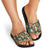 New Zealand Christmas Slide Sandals Romantic Tui Birds on Pohutukawa - Ivory - Polynesian Pride