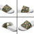 New Zealand Christmas Slide Sandals Romantic Tui Birds on Pohutukawa - Ivory - Polynesian Pride