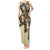 New Zealand Christmas Tank Maxi Dress Romantic Tui Birds on Pohutukawa - Ivory - Polynesian Pride