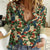 New Zealand Christmas Women Casual Shirt Romantic Tui Birds on Pohutukawa - Ivory - Polynesian Pride