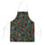 New Zealand Christmas Apron Romantic Tui Birds on Pohutukawa - Cobalt - Polynesian Pride