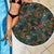 New Zealand Christmas Beach Blanket Romantic Tui Birds on Pohutukawa - Cobalt - Polynesian Pride